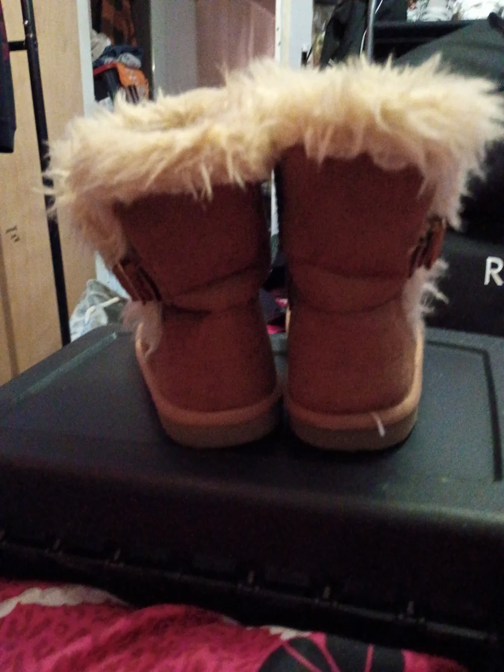 The Children's Place Brown Faux Fur Cuff Kids Boots